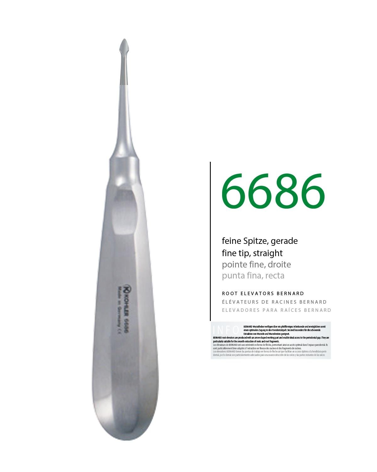 Düz Ok Uçlu Elevatör Bernard