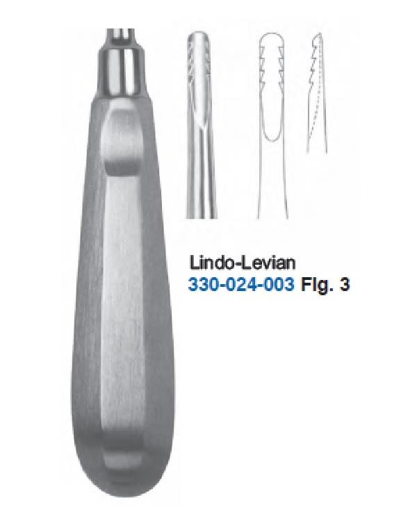 Düz Tırtıklı Bİen Elevatör Lindo-Levian Fig3 4mm 16cm