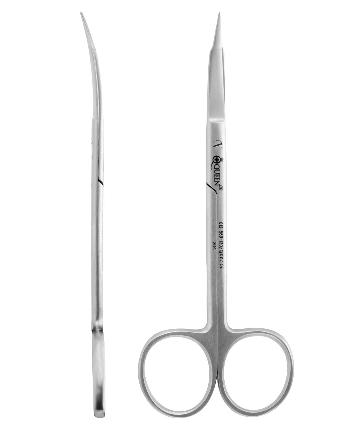 Eğri Cerrahi Makas Goldmann-Fox 13cm