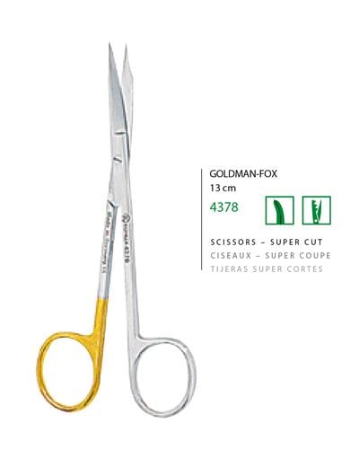 Eğri Cerrahi Makas Goldmann-Fox