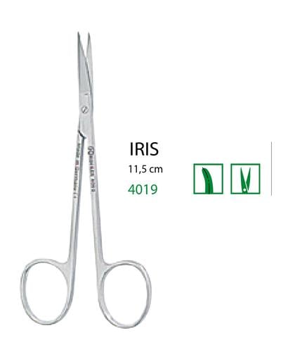 Eğri Cerrahi Makas Iris 11,5cm