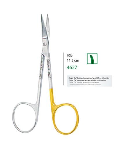 Eğri Cerrahi Makas Iris 11,5cm