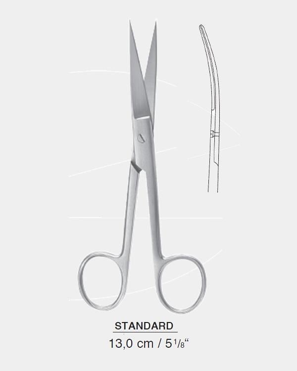 Eğri Cerrahi Makas Standard 13cm