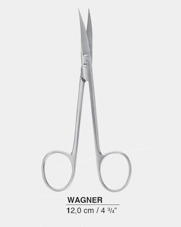 Eğri Cerrahi Makas Wagner 12cm