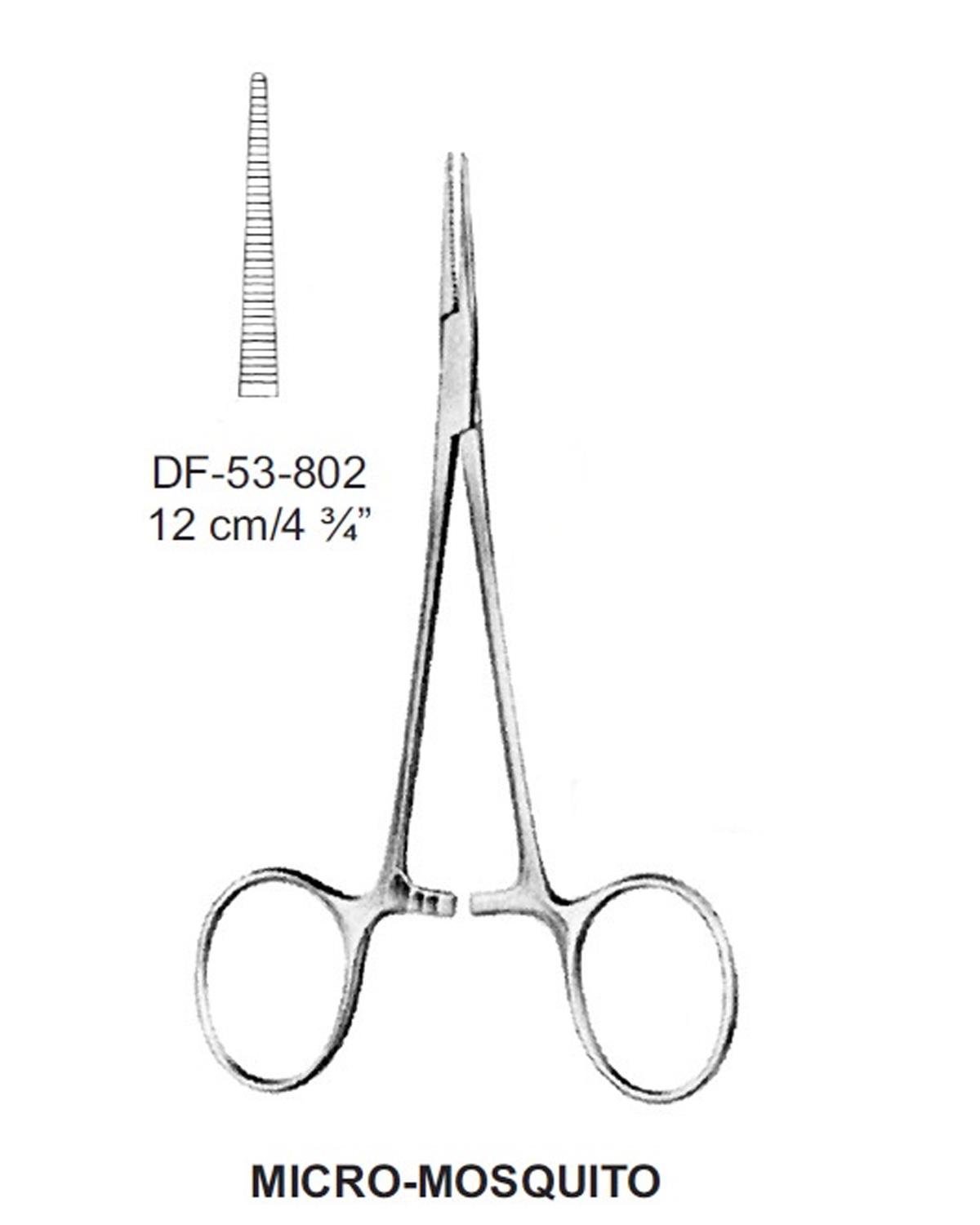 Eğri Hemostat (Klemp) Micro-Mosquito 12cm