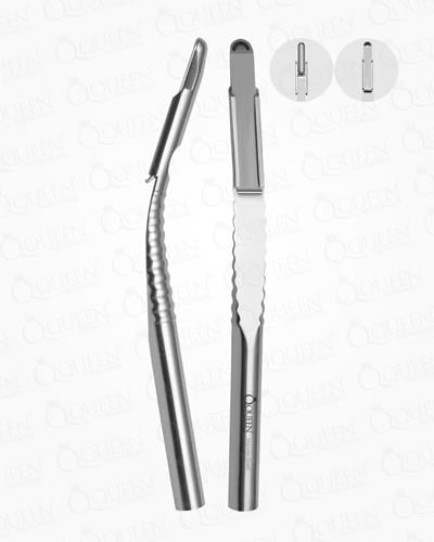 Eğri Kemik Kazıyıcı, Toplayıcı 6,5mm 15,5cm