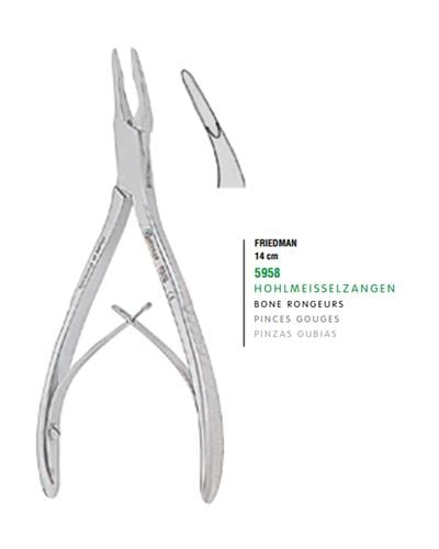 Eğri Kemik Pensi FRIEDMAN 14cm