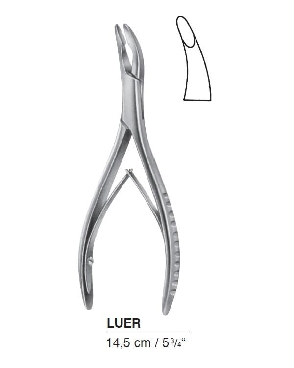 Eğri Kemik Pensi Luer 14.5cm