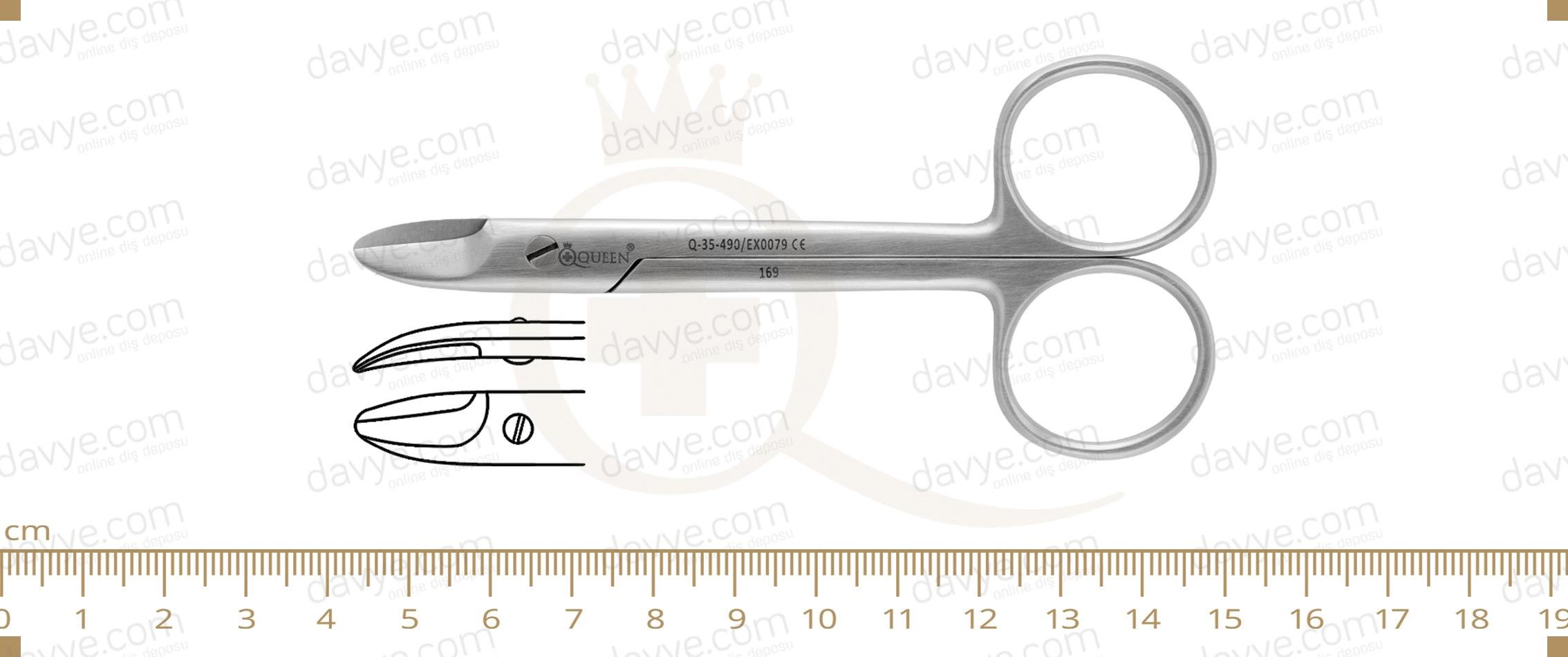 Eğri Kron ve Tel Makası 10,5cm
