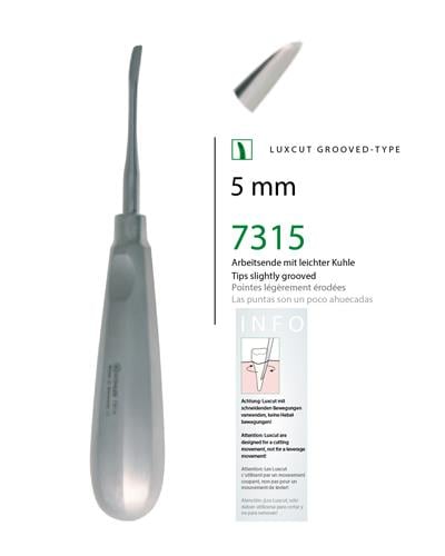 Eğri Lüxatör Elevatör LUXCUT 5mm