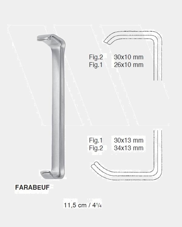 Ekartör Farabeuf 10,5mmx25,5mm 12,5cm