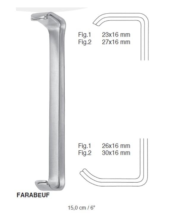 Ekartör Farabeuf 16mmx27mm 15cm
