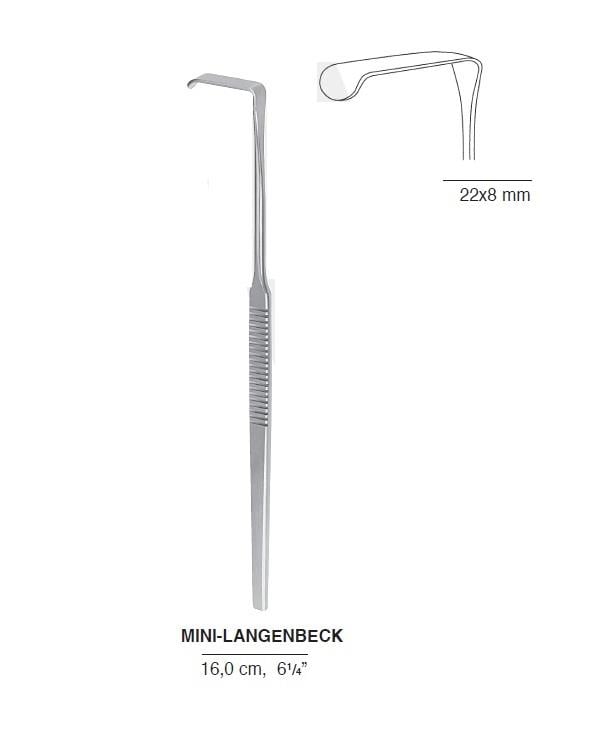 Ekartör Mini-Langenbeck (22X8mm) 16cm