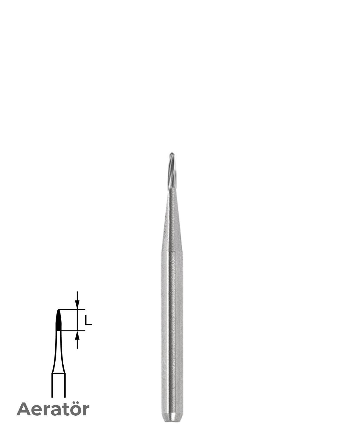 FBCB249M Aeratör Tungsten Karbit Alev Uçlu Frez