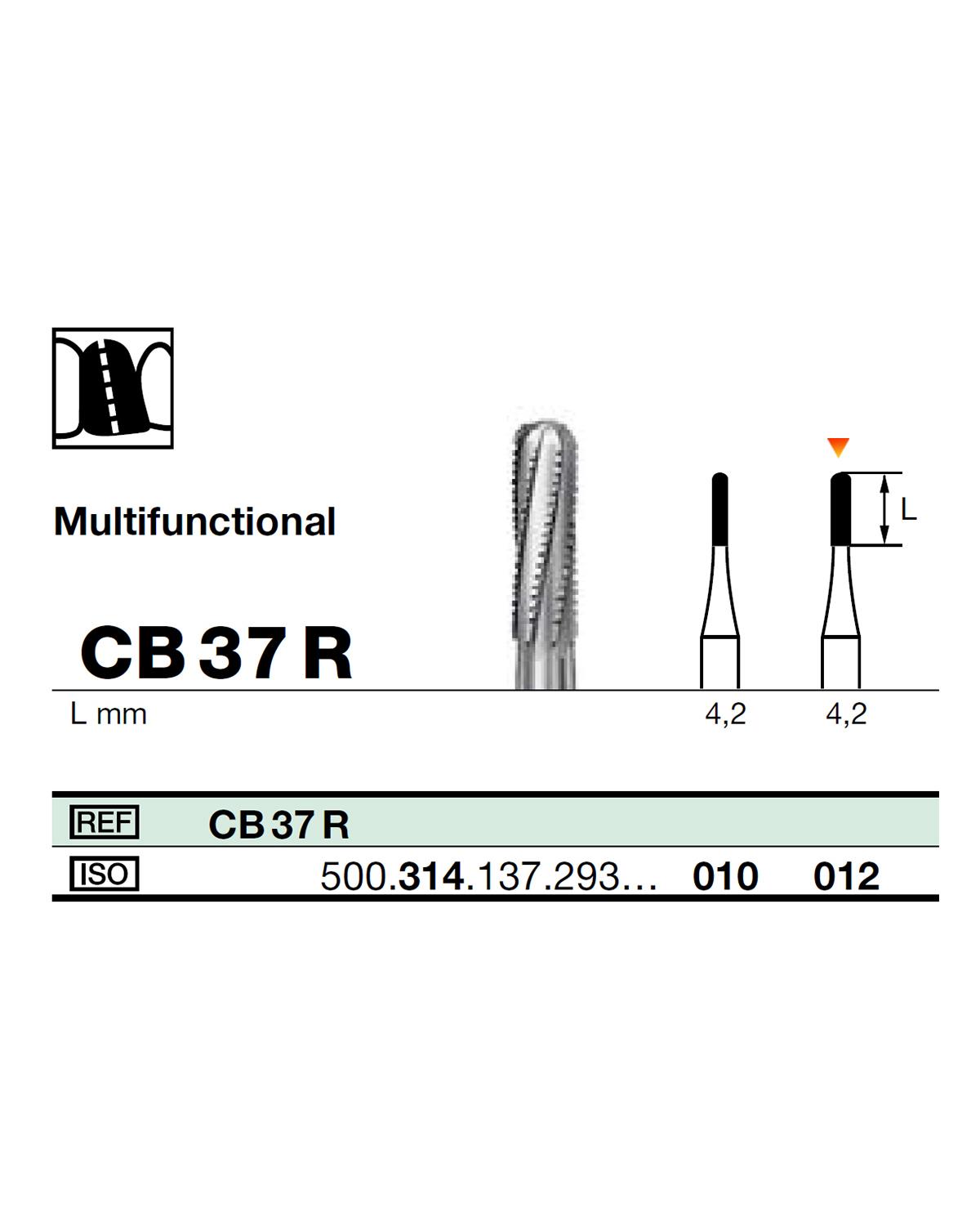FBCB37R Aeratör Tungsten Karbit Yuvarlak Bitim Silindir, Kron Kesici Frez