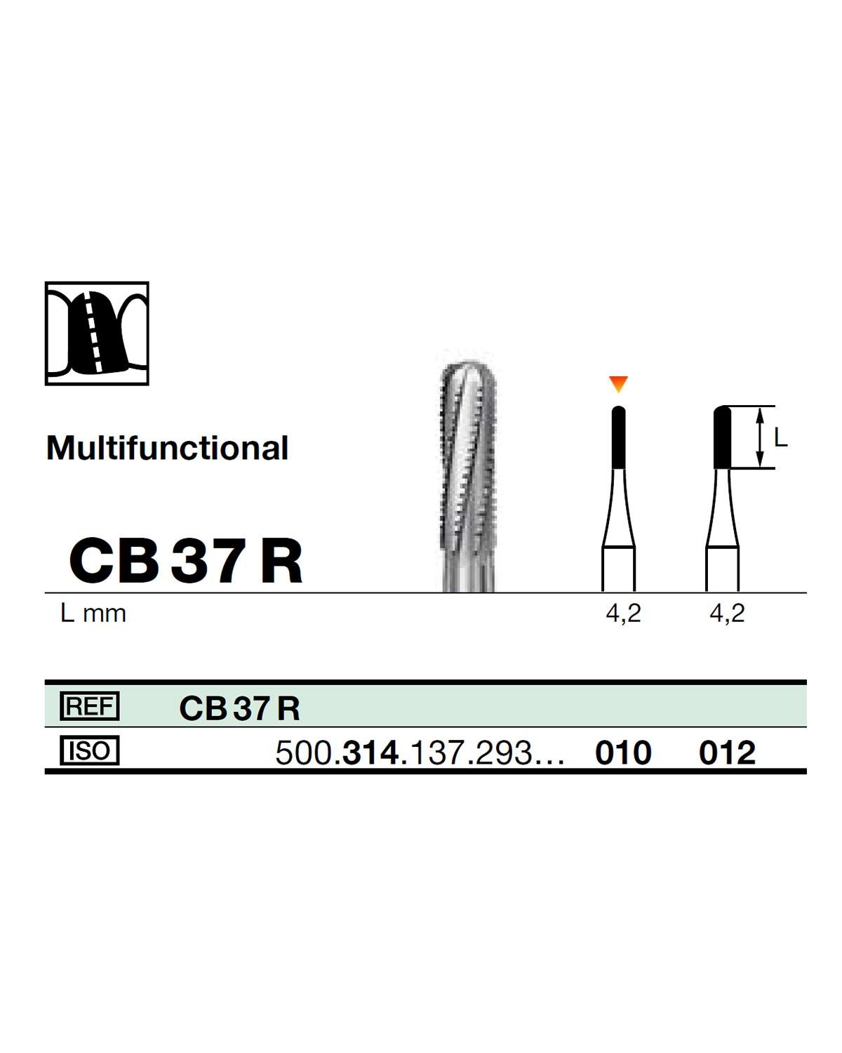 FBCB37R Aeratör Tungsten Karbit Yuvarlak Bitim Silindir, Kron Kesici Frez