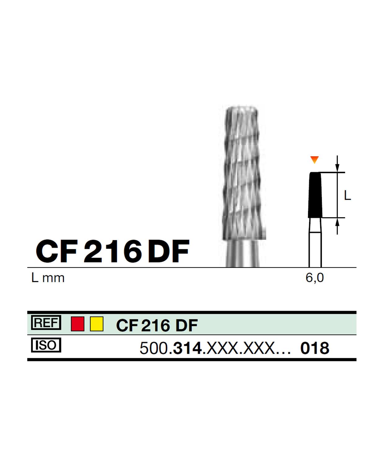 FBCF216DF Aeratör Tungsten Karbit Düz Bitim Konik, Bitirme Frez