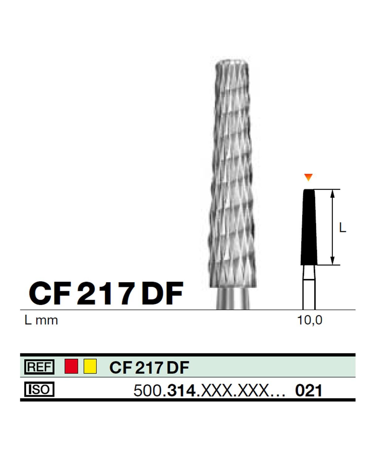FBCF217DF Aeratör Tungsten Karbit Düz Bitim Konik, Bitirme Frez