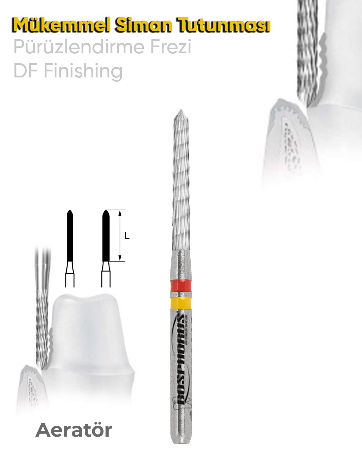 FBCF284DF Aeratör Tungsten Karbit Bitirme Frez