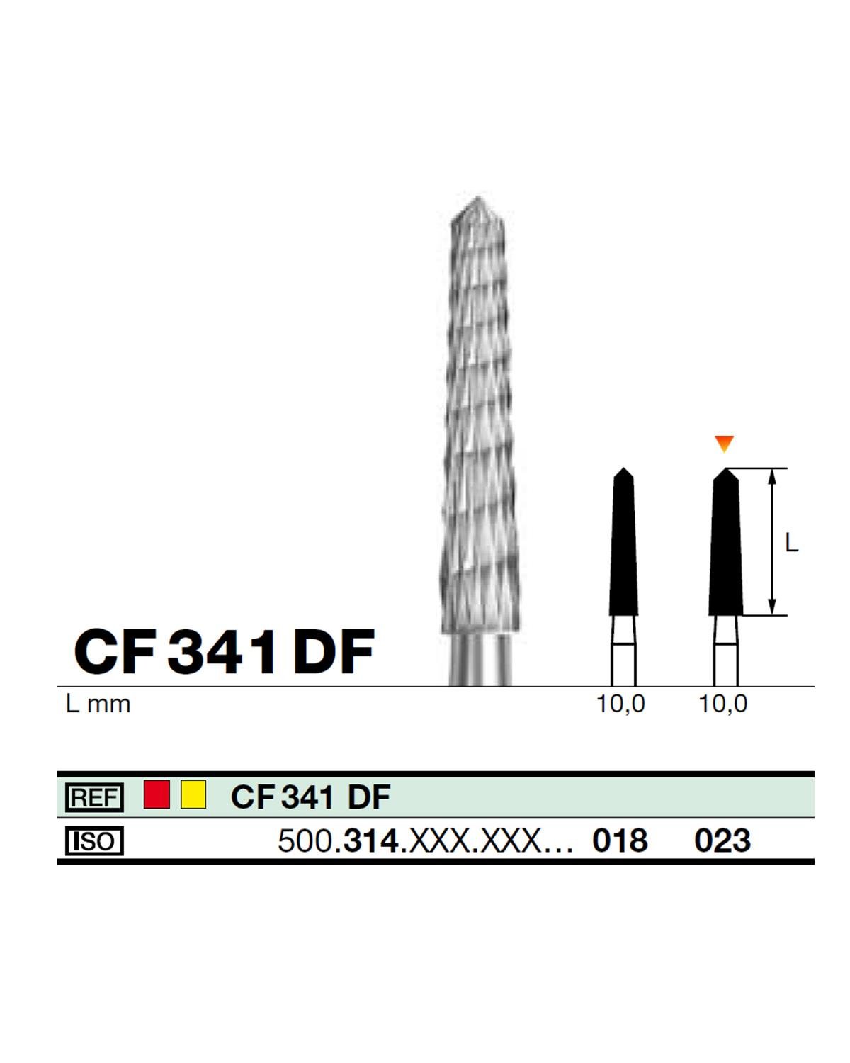 FBCF341DF Aeratör Tungsten Karbit Sivri Bitim Konik, Bitirme Frez