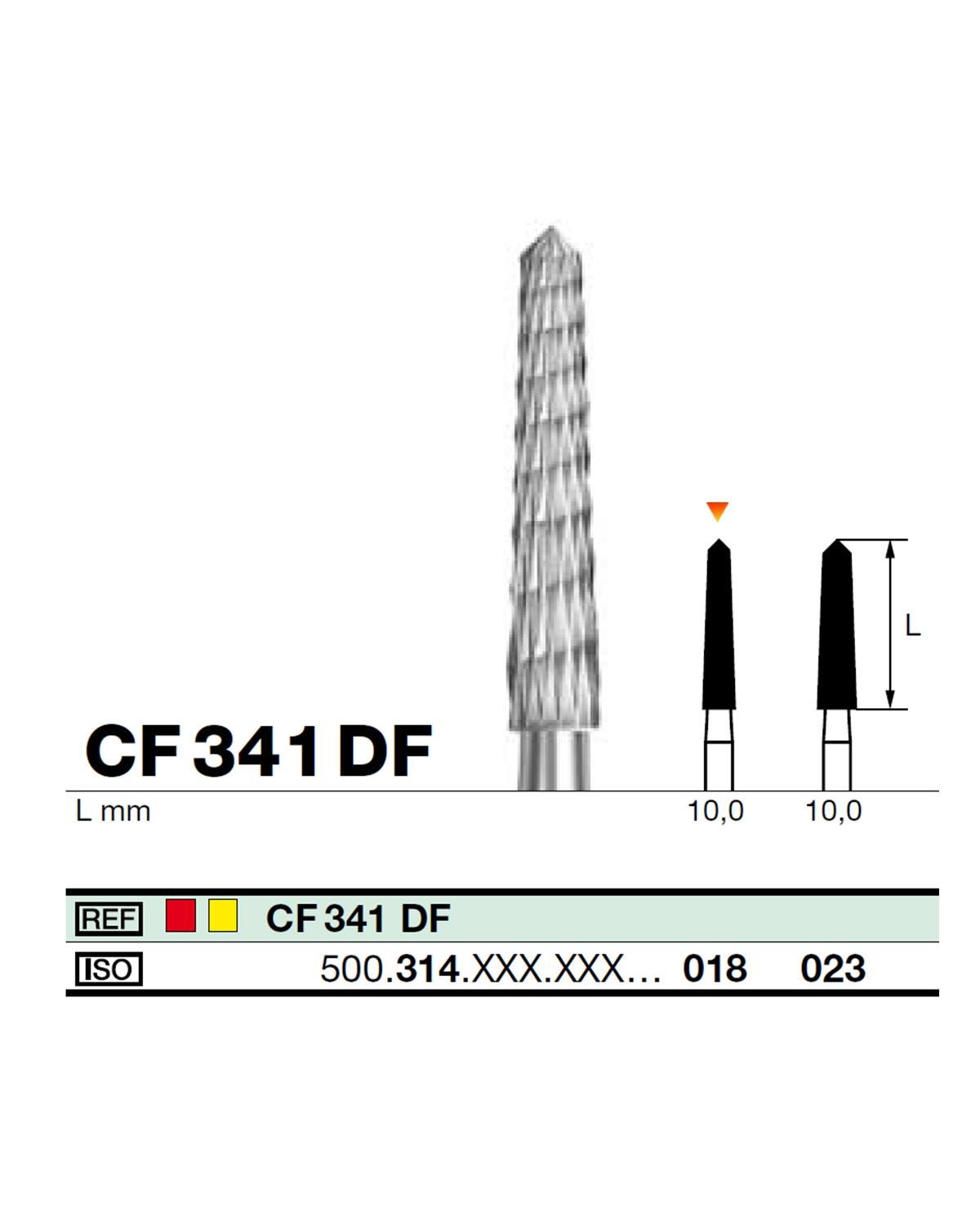 FBCF341DF Aeratör Tungsten Karbit Sivri Bitim Konik, Bitirme Frez