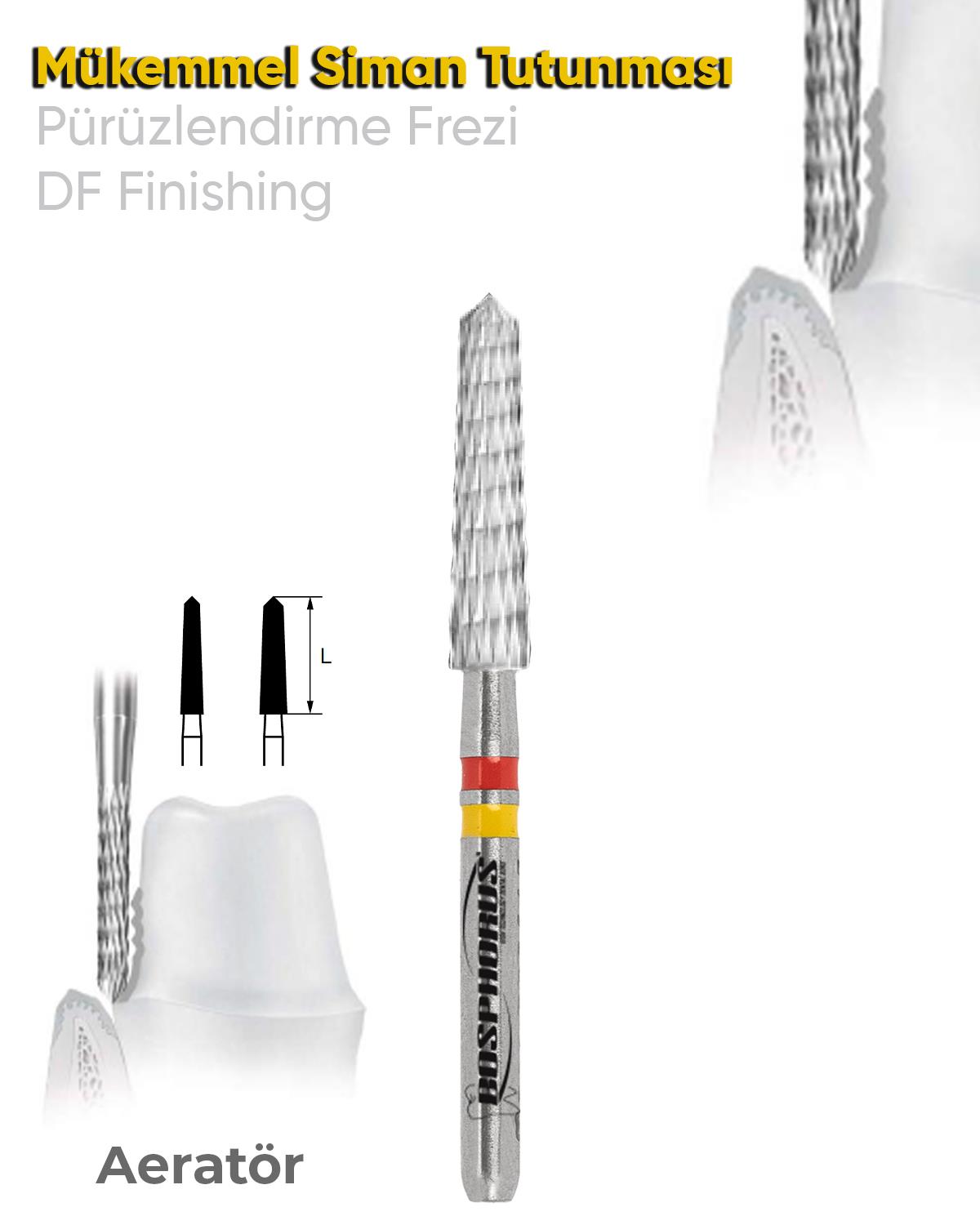 FBCF341DF Aeratör Tungsten Karbit Sivri Bitim Konik, Bitirme Frez