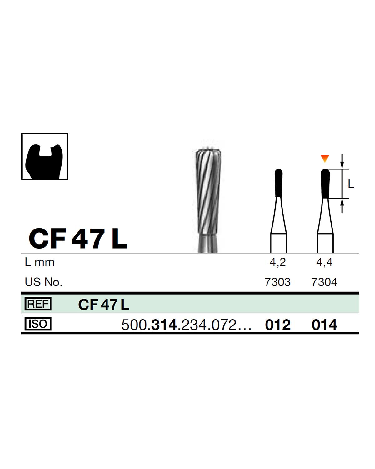 FBCF47L Aeratör Tungsten Karbit Armut, Bitrme Frez
