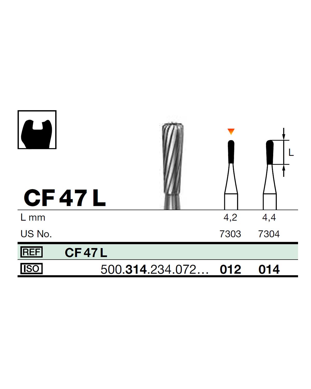 FBCF47L Aeratör Tungsten Karbit Armut, Bitrme Frez