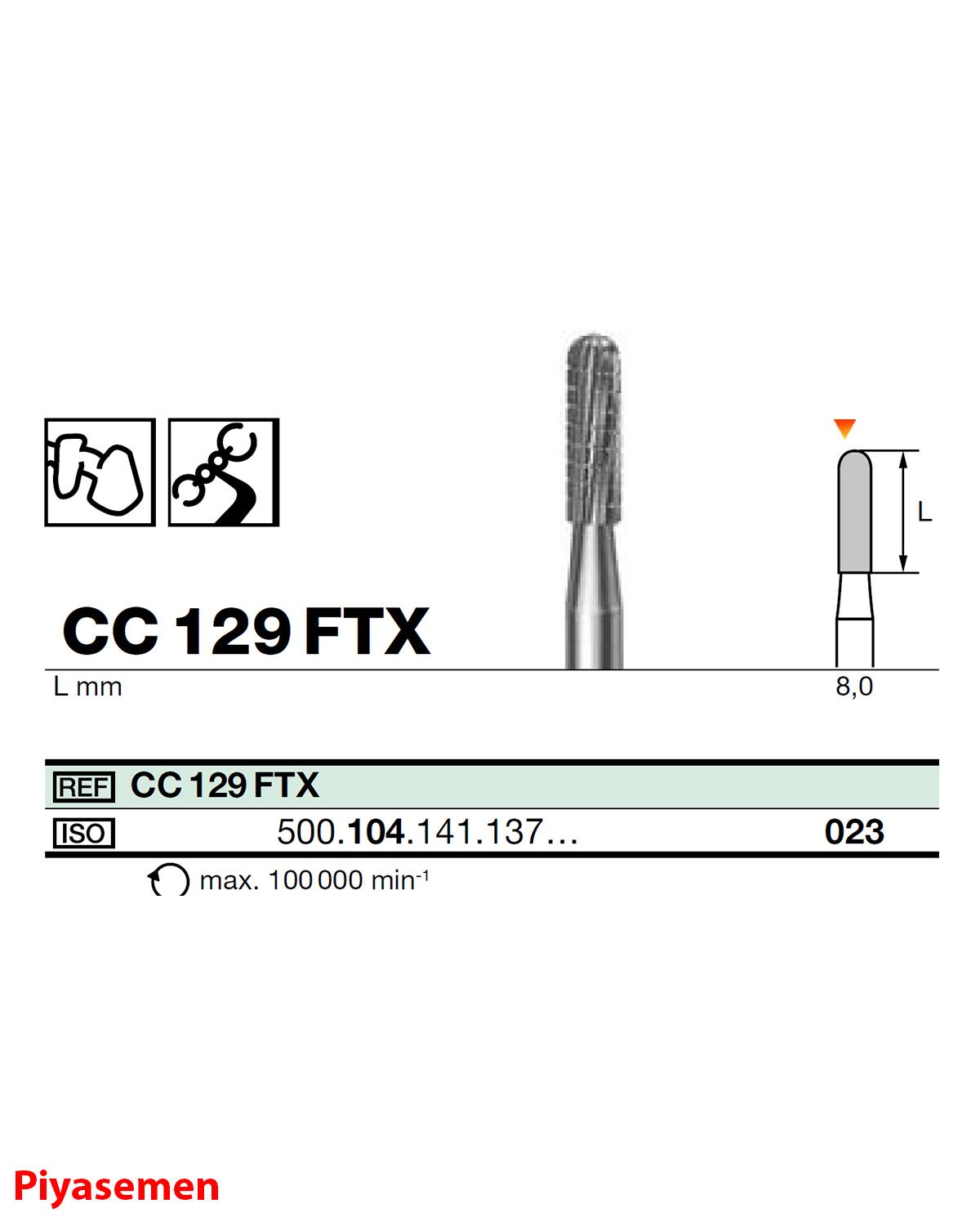 HBCC129 Piyesemen Tungsten Karbit Yuvarlak Bitim Silindir, Laboratuvar Frez