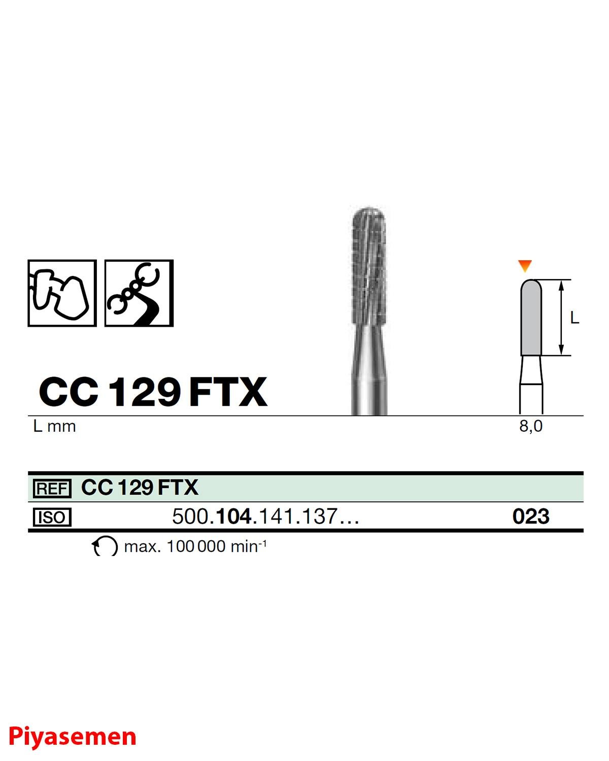 HBCC129 Piyesemen Tungsten Karbit Yuvarlak Bitim Silindir, Laboratuvar Frez