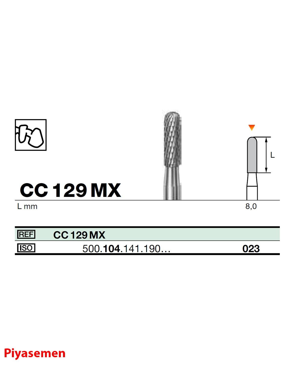 HBCC129 Piyesemen Tungsten Karbit Yuvarlak Bitim Silindir, Laboratuvar Frez