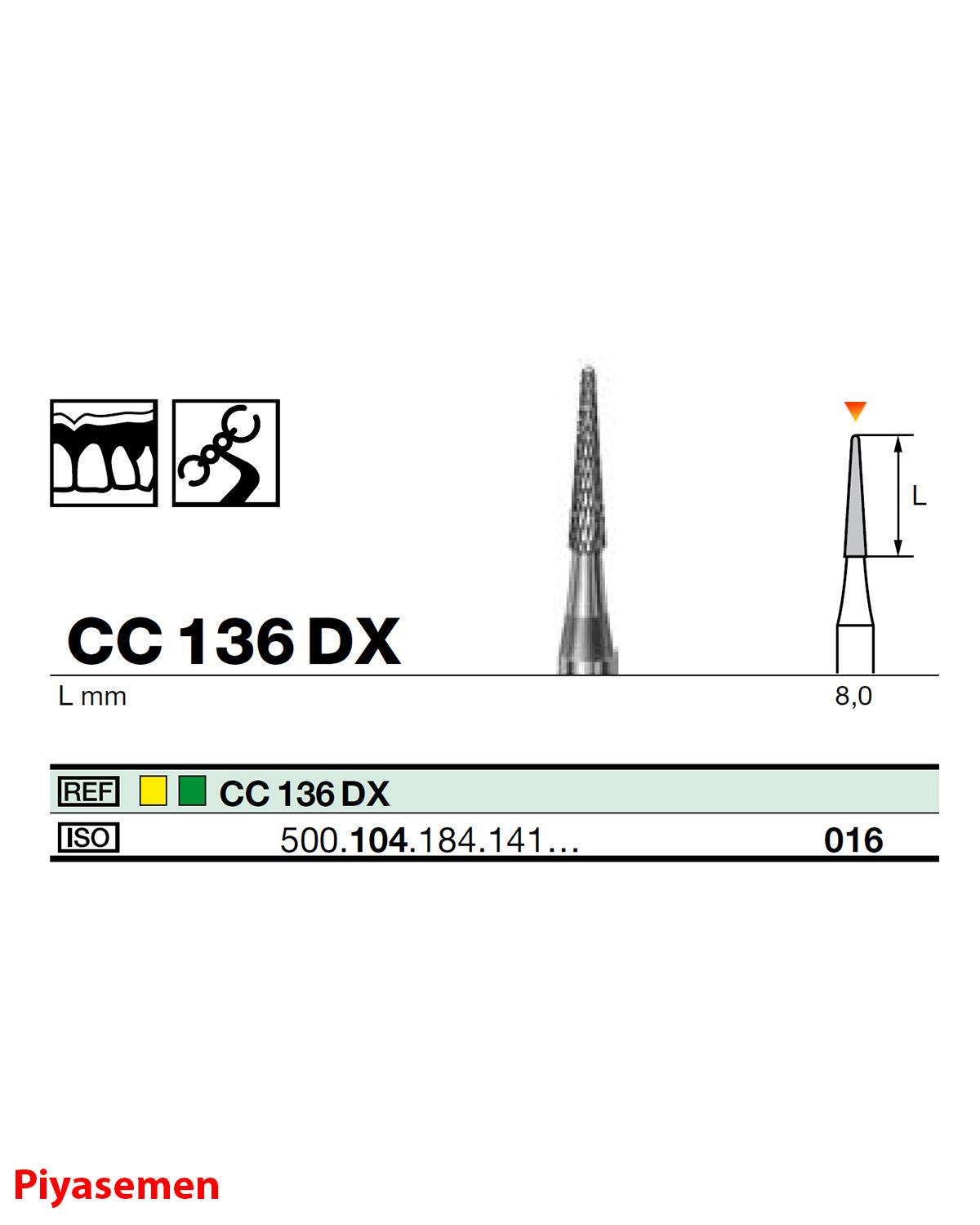 HBCC136 Piyesemen Tungsten Karbit Yuvarlak Bitim Konik, Laboratuvar Frez