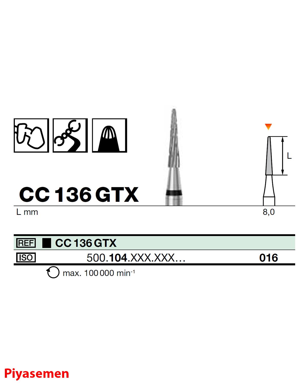 HBCC136 Piyesemen Tungsten Karbit Yuvarlak Bitim Konik, Laboratuvar Frez