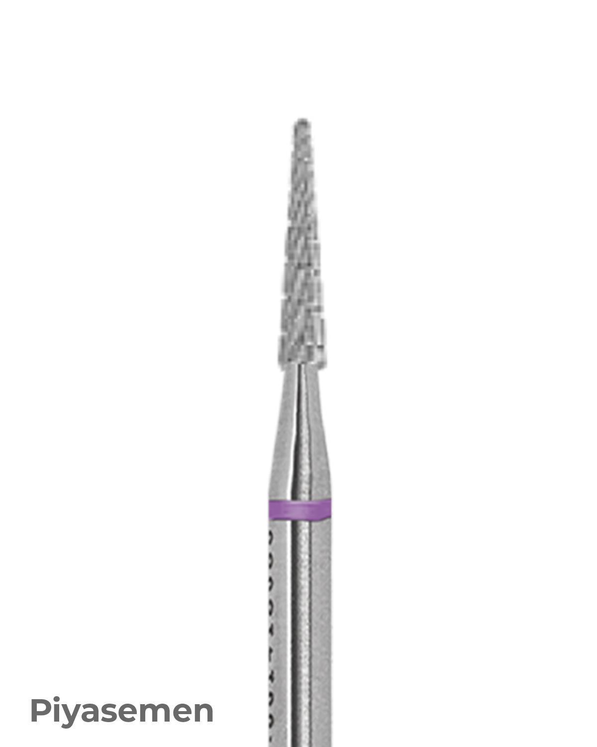 HBCC136 Piyesemen Tungsten Karbit Yuvarlak Bitim Konik, Laboratuvar Frez