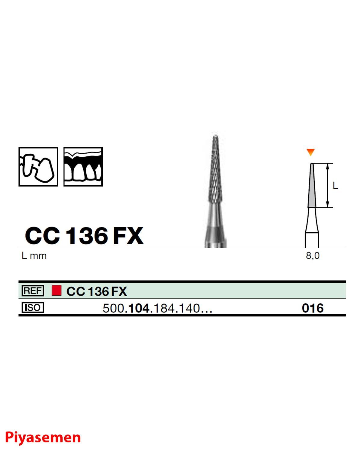 HBCC136 Piyesemen Tungsten Karbit Yuvarlak Bitim Konik, Laboratuvar Frez