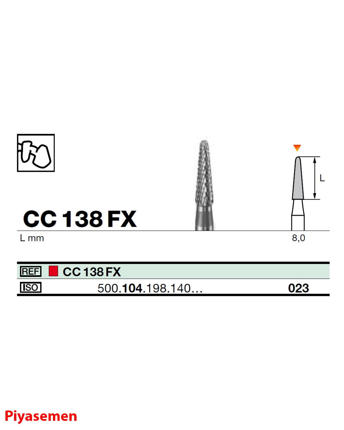 HBCC138 Piyesemen Tungsten Karbit Yuvarlak Bitim Konik, Laboratuvar Frez