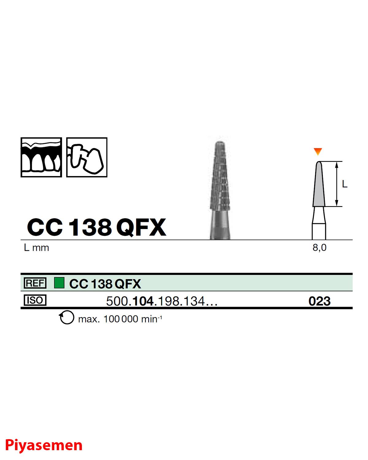HBCC138 Piyesemen Tungsten Karbit Yuvarlak Bitim Konik, Laboratuvar Frez