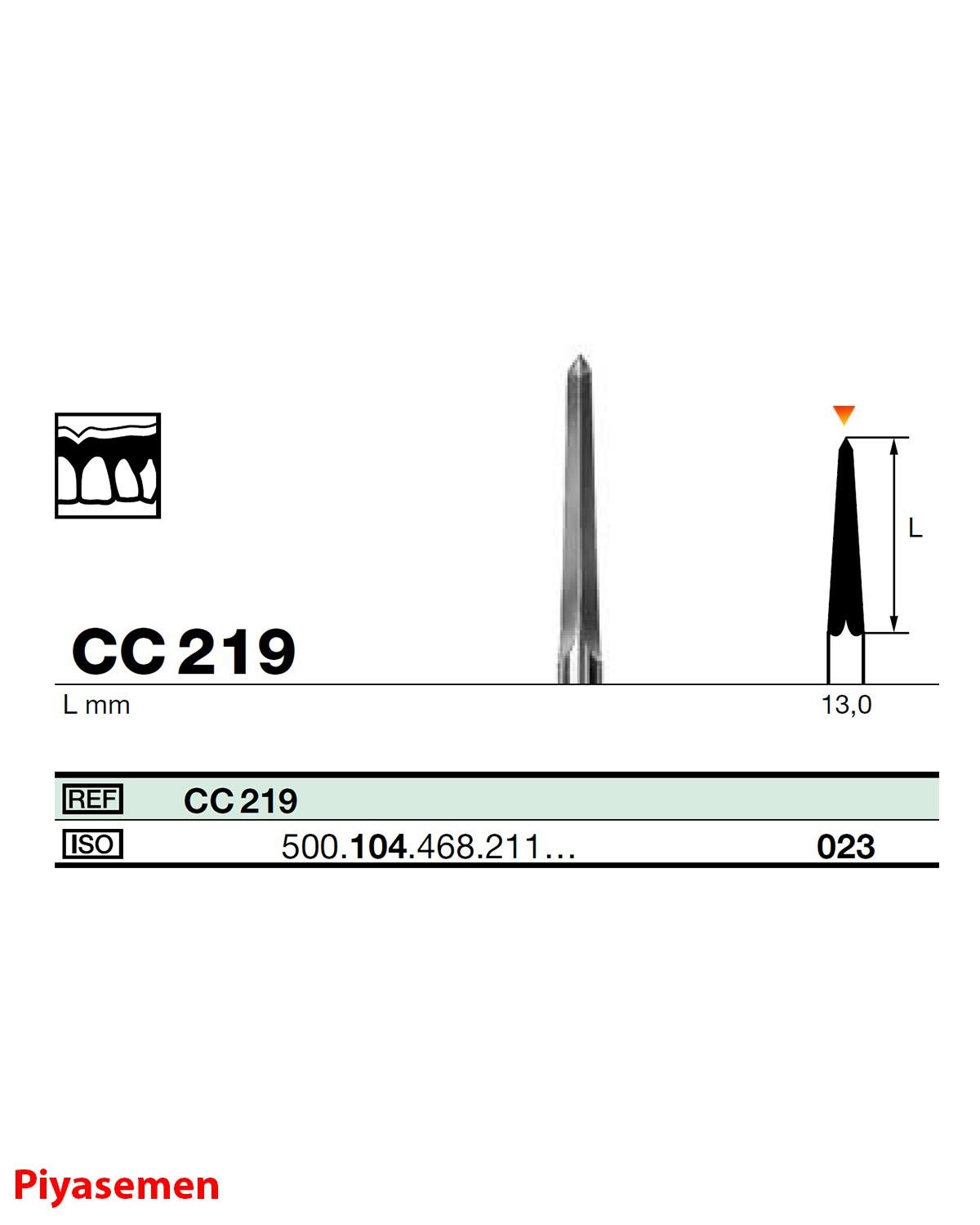 HBCC219 Piyesemen Tungsten Karbit Sivri Bitim Konik, Laboratuvar Frez