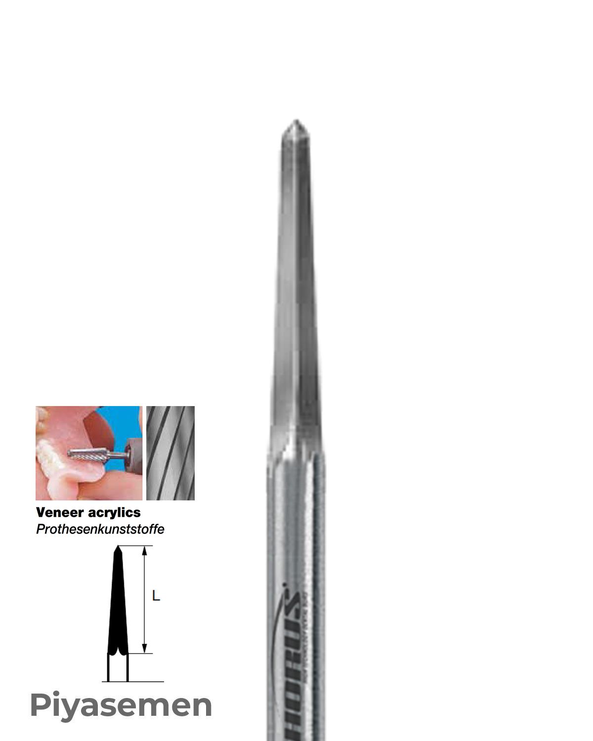 HBCC219 Piyesemen Tungsten Karbit Sivri Bitim Konik, Laboratuvar Frez