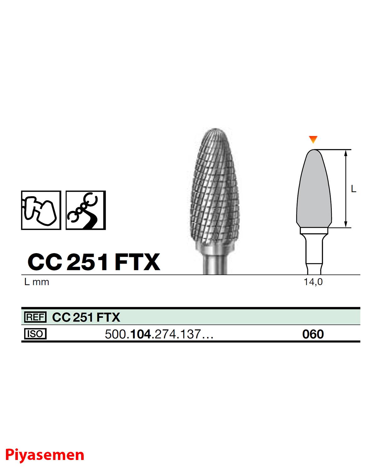 HBCC251 Piyesemen Tungsten Karbit Labut, Laboratuvar Frez