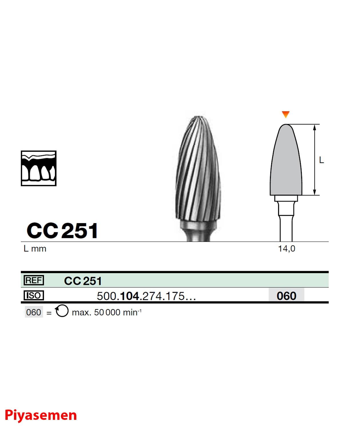 HBCC251 Piyesemen Tungsten Karbit Labut, Laboratuvar Frez