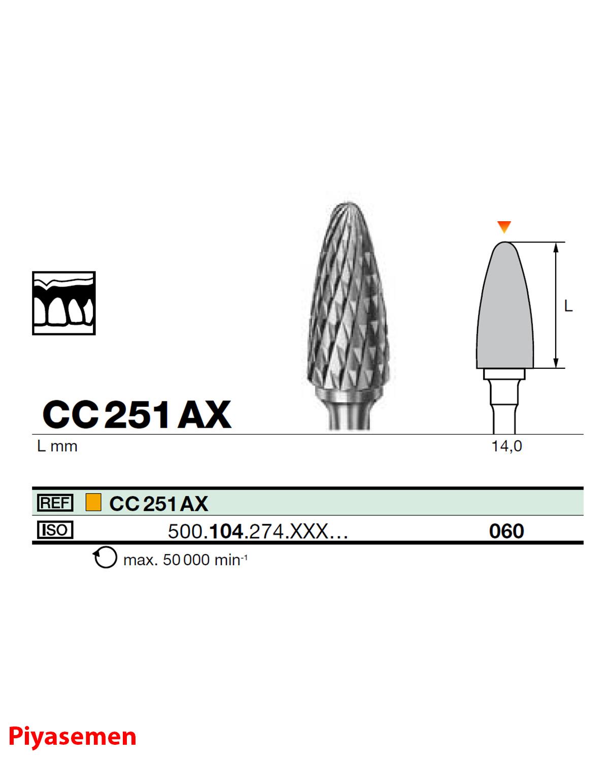 HBCC251 Piyesemen Tungsten Karbit Labut, Laboratuvar Frez