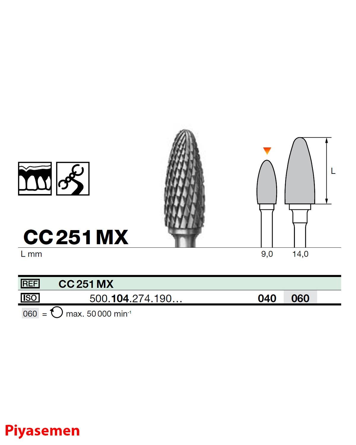 HBCC251 Piyesemen Tungsten Karbit Labut, Laboratuvar Frez