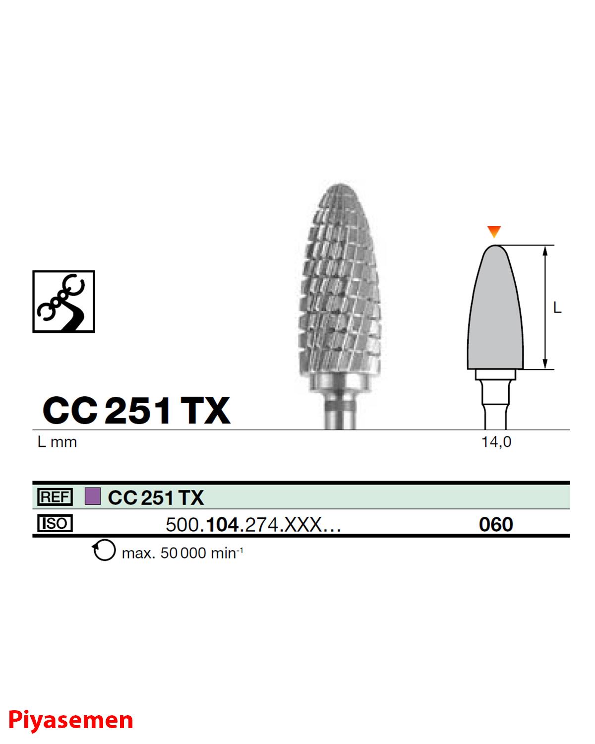 HBCC251 Piyesemen Tungsten Karbit Labut, Laboratuvar Frez