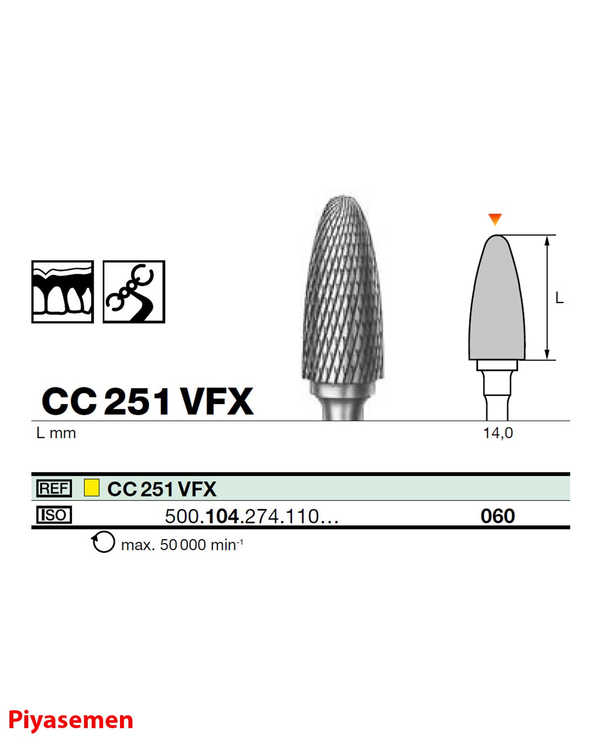 HBCC251 Piyesemen Tungsten Karbit Labut, Laboratuvar Frez