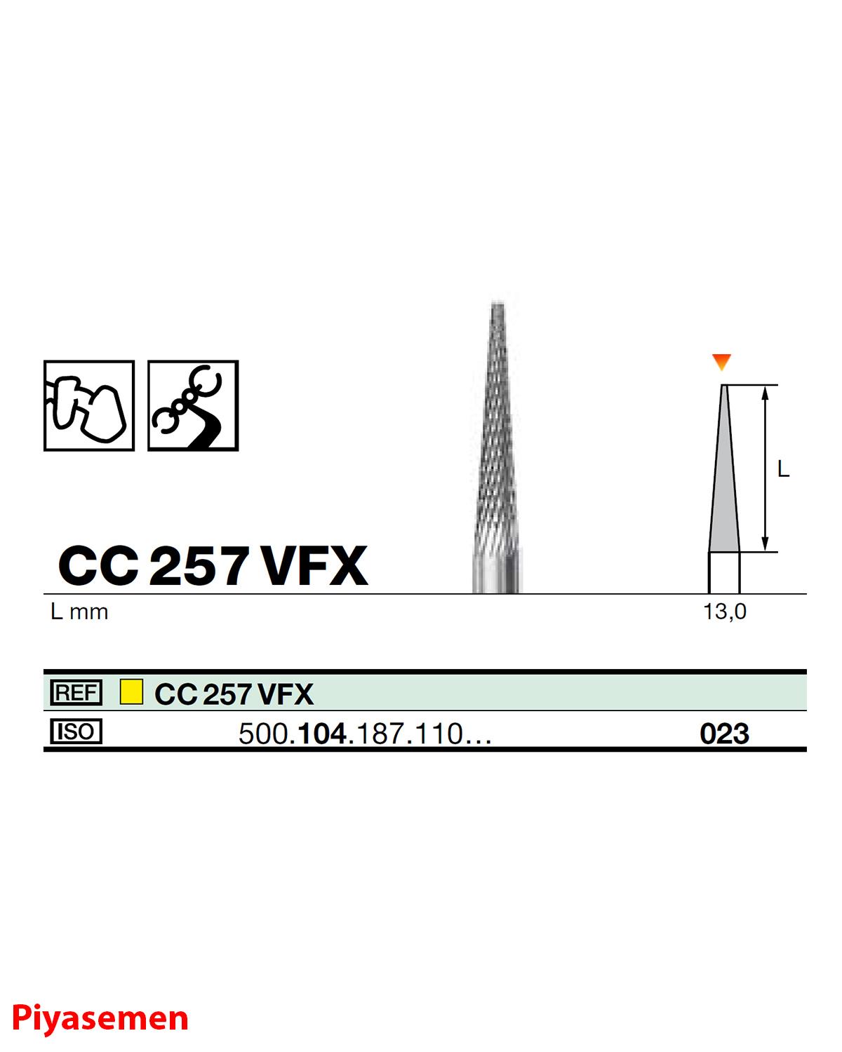HBCC257 Piyesemen Tungsten Karbit Yuvarlak Bitim Konik, Laboratuvar Frez
