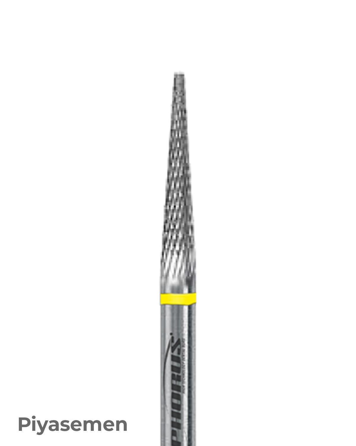 HBCC257 Piyesemen Tungsten Karbit Yuvarlak Bitim Konik, Laboratuvar Frez