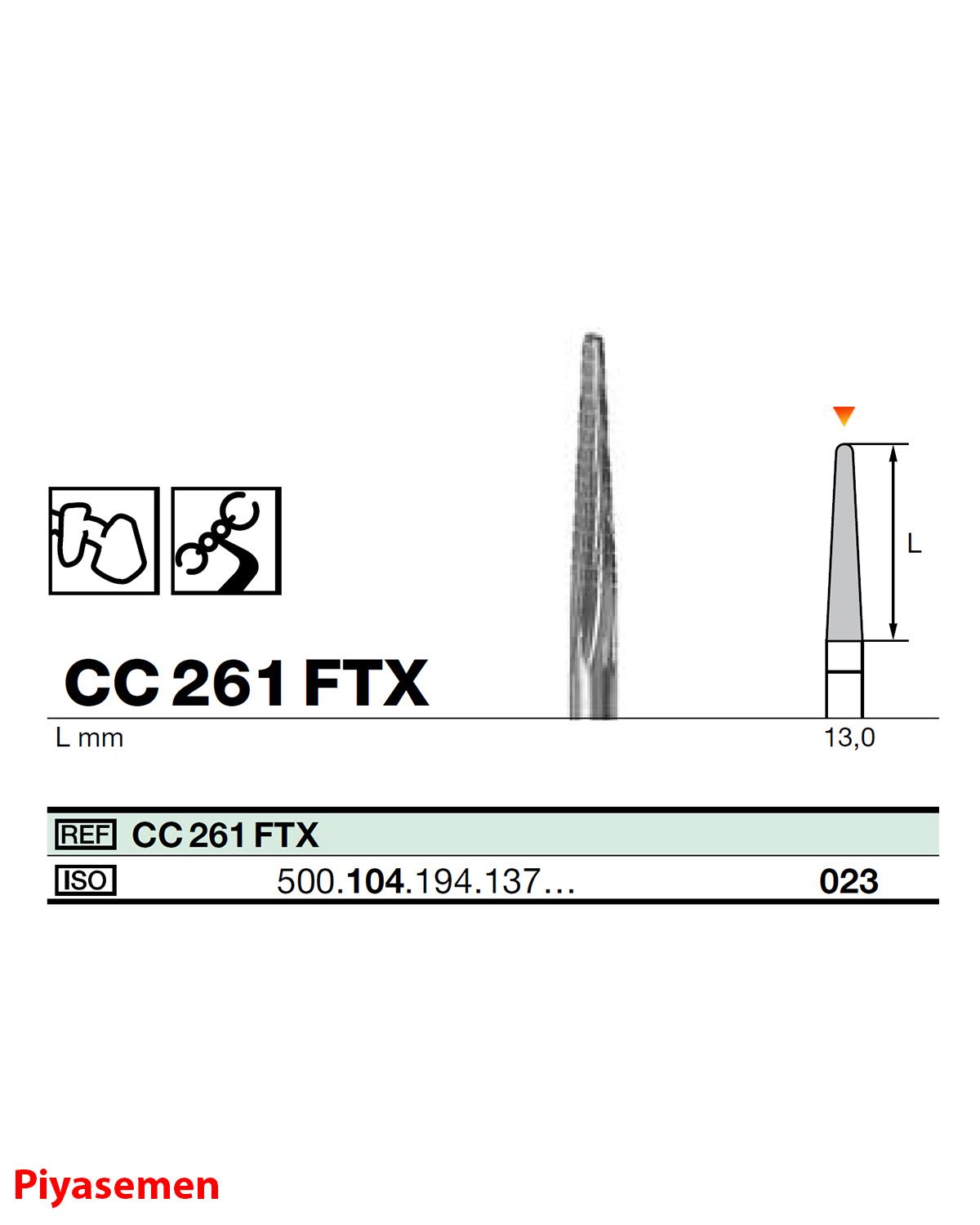 HBCC261 Piyesemen Tungsten Karbit Yuvarlak Bitim Konik, Laboratuvar Frez