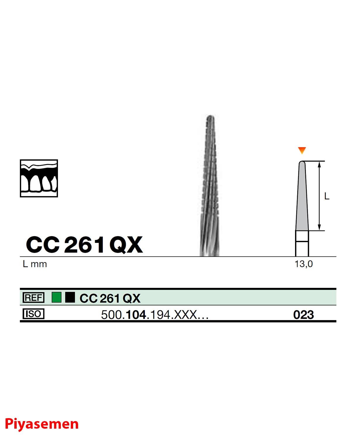 HBCC261 Piyesemen Tungsten Karbit Yuvarlak Bitim Konik, Laboratuvar Frez