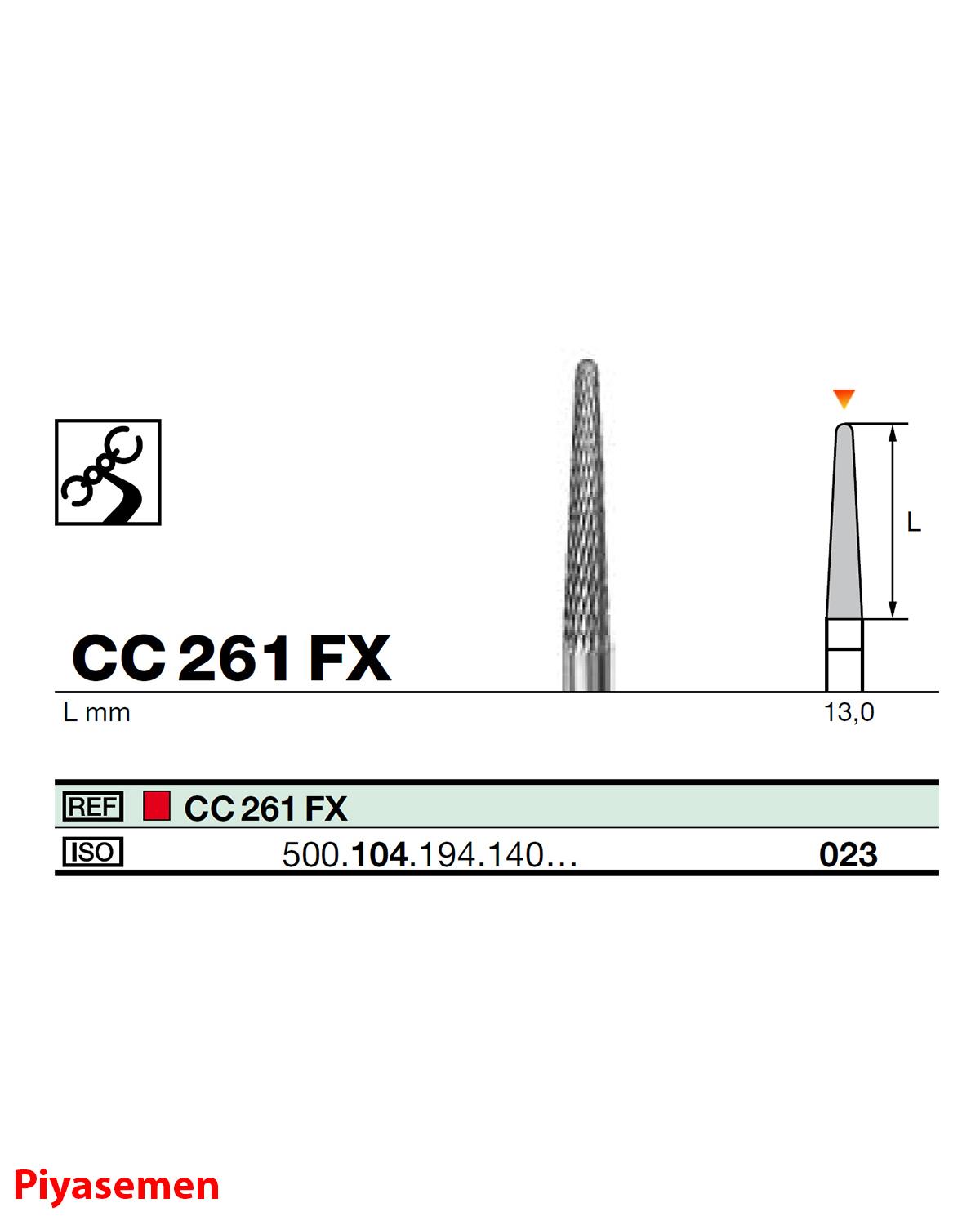 HBCC261 Piyesemen Tungsten Karbit Yuvarlak Bitim Konik, Laboratuvar Frez
